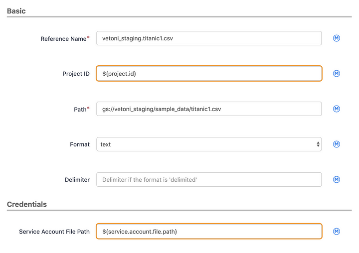 Plugin configuration example